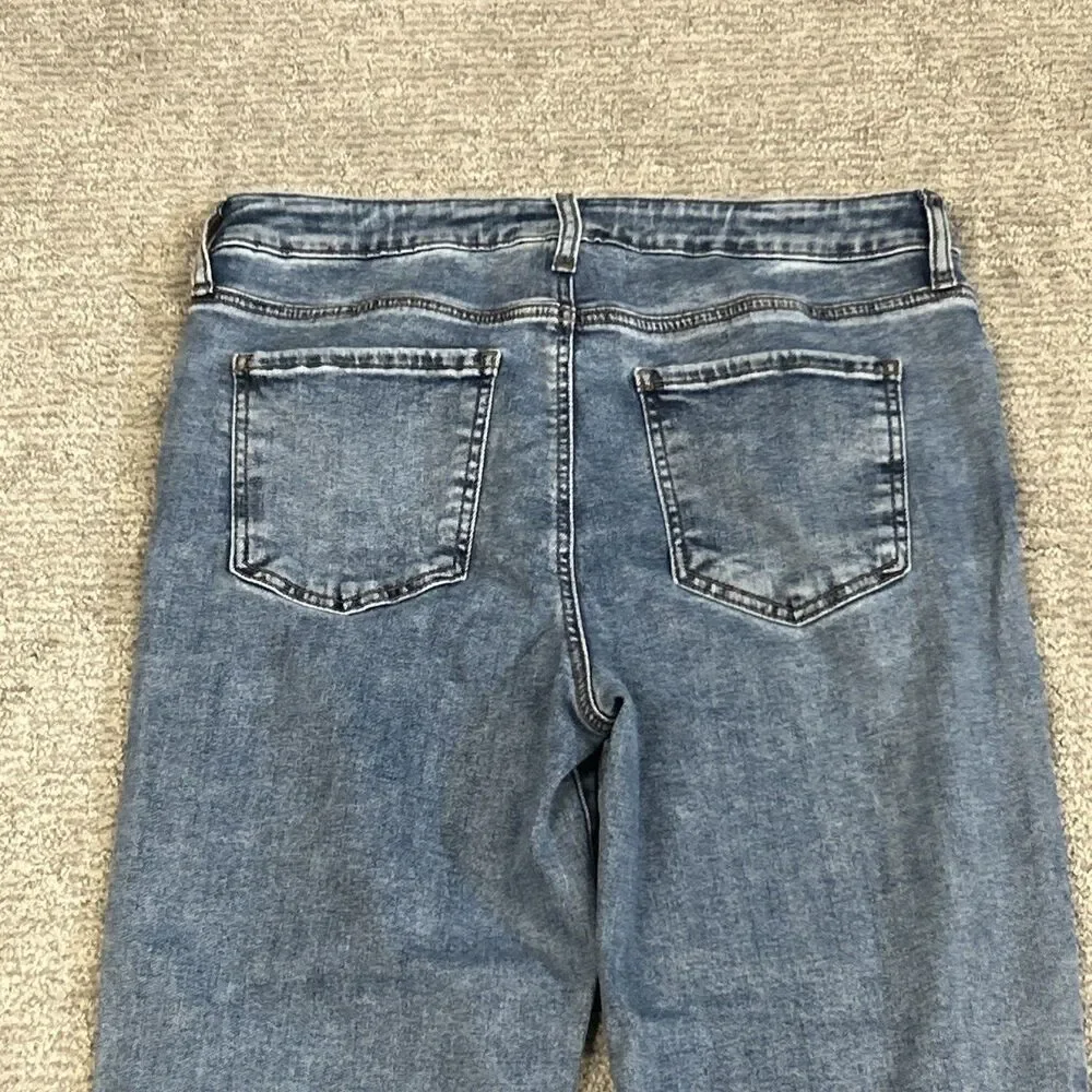 Kut from the Kloth Kelsey Ankle Flare Jeans Women’s 10 Medium Wash Stretch